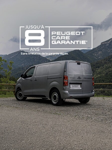 PEUGEOT E-Expert and PEUGEOT CARE logo