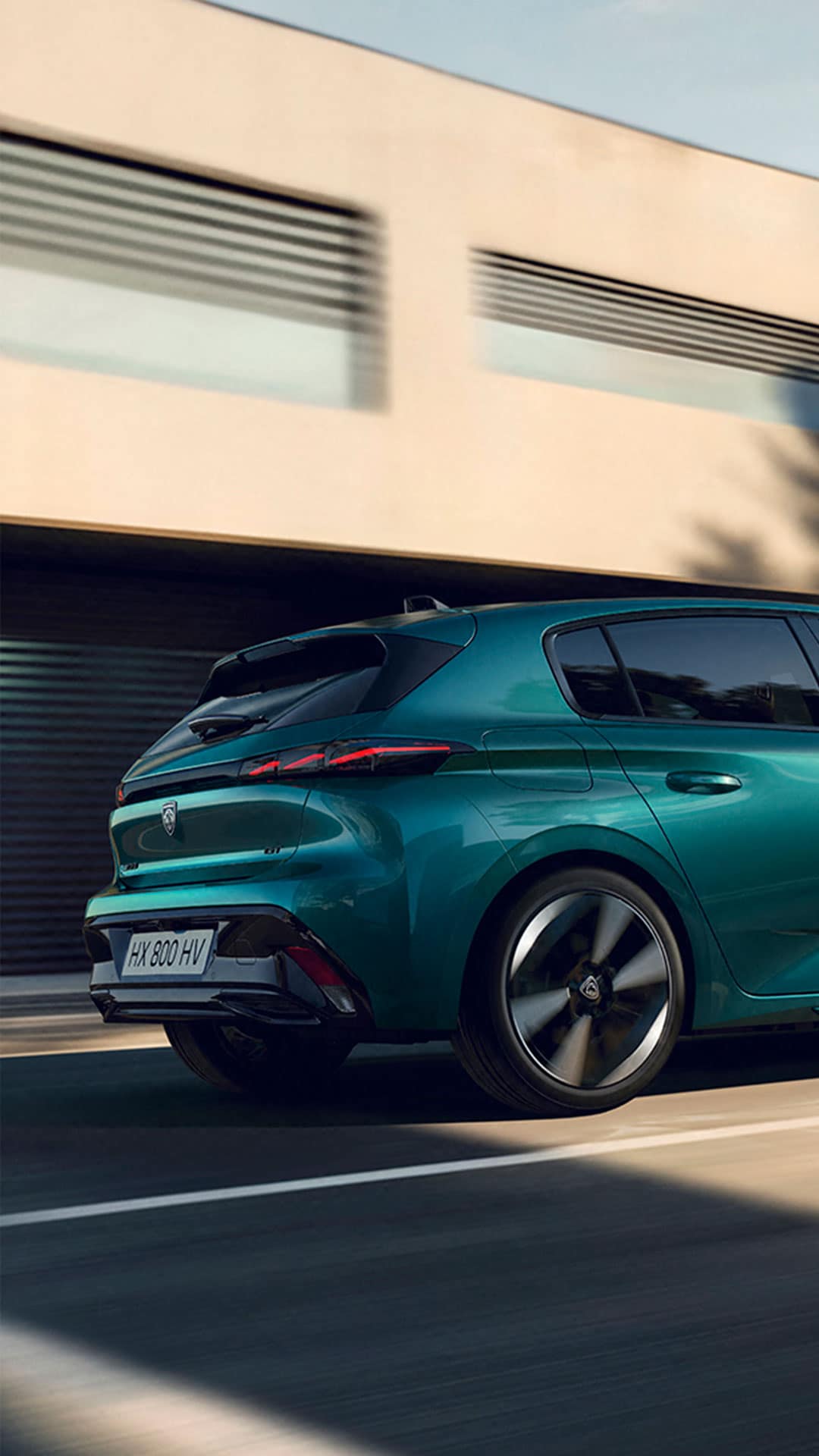 Nouvelle PEUGEOT E-308 vue arrière