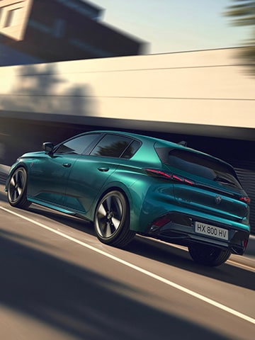 Nouvelle PEUGEOT E-308 face arrière