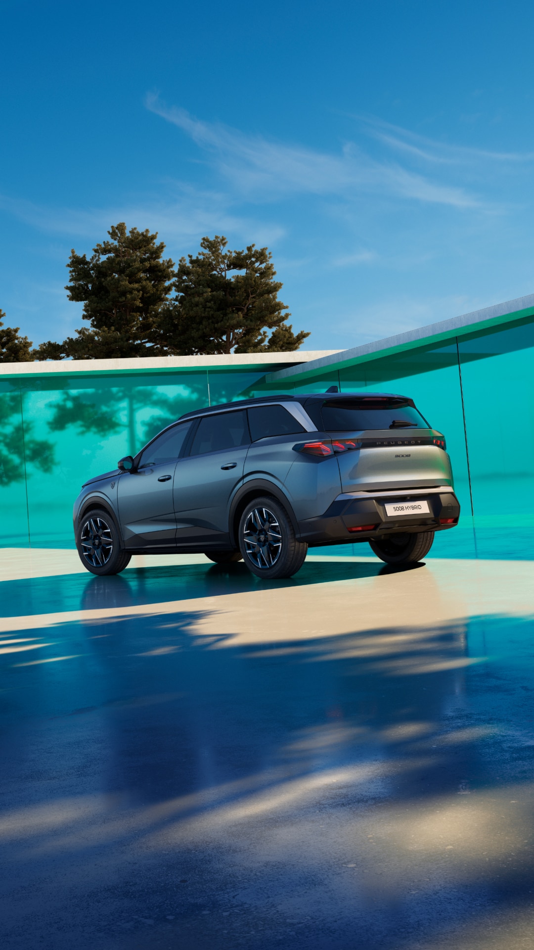 PEUGEOT 5008 Hybride vue arrière