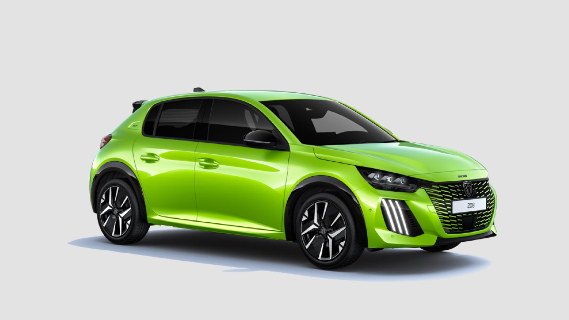 Vue avant de la PEUGEOT 208